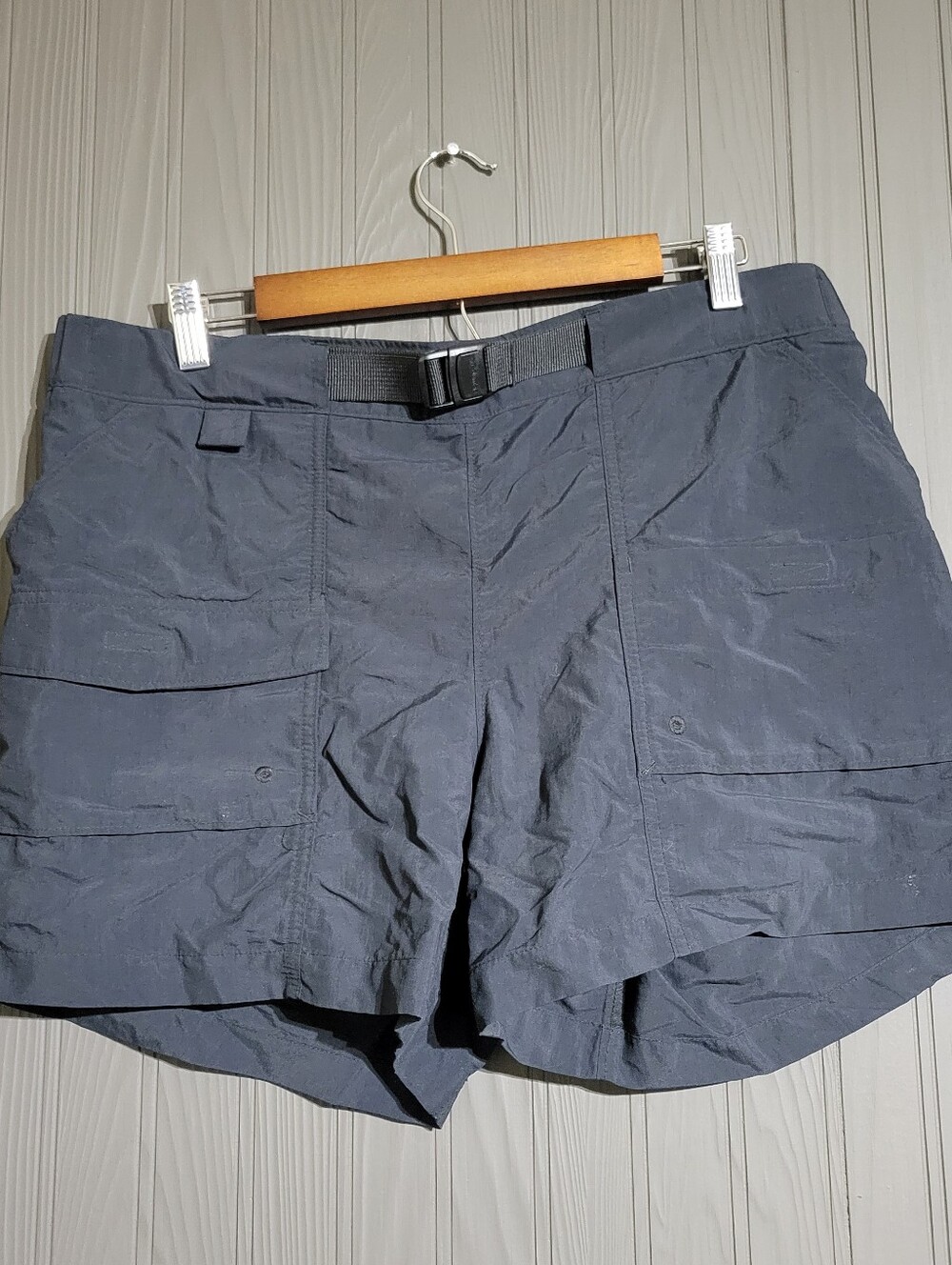 Columbia Summerdry Cargo Shorts Nylon Built-In Adjustable Belt Women's Large